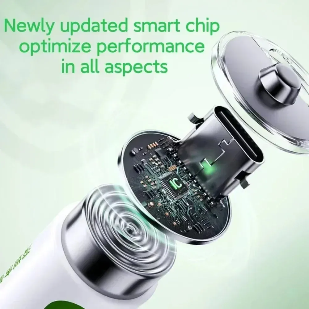 4 Pilas AA 12800 mAh con Cable USB-A a 2 USB-C – Recargables - Imagen 5