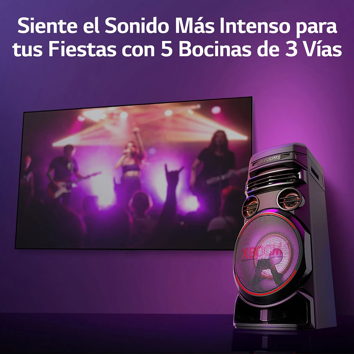 Bocina Bluetooth LG Xboom RNC7 - Vista frontal