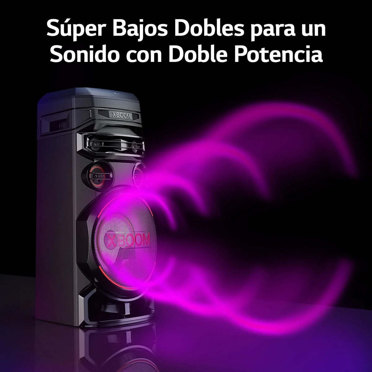 Bocina Bluetooth LG Xboom RNC7 - Vista superior