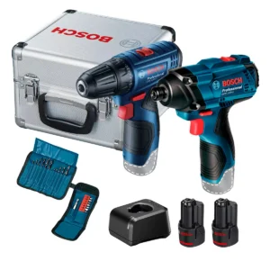 Bosch Atornillador + Llave de Impacto 12V Dos Baterias 1